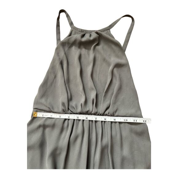 Show Me Your Mumu Halter Dress Womens Medium Amanda Maxi Gray Bridesmaid Event - Picture 8 of 11